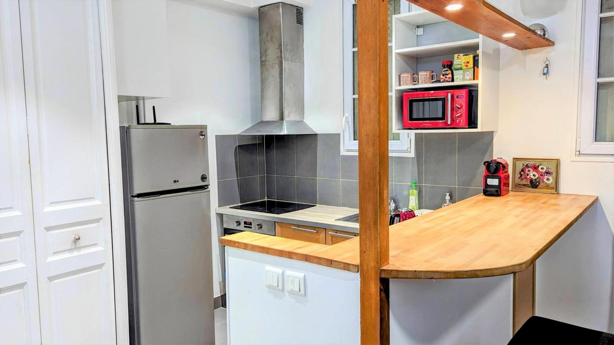 Studio Jaures - Equipped Studio Near Paris With Private Bathroom Montrouge Exterior photo